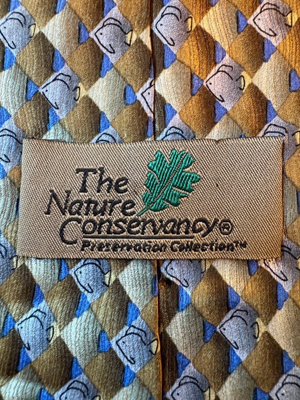 Vintage The Nature Conservancy Preservation Collection Flamingo Silk Tie